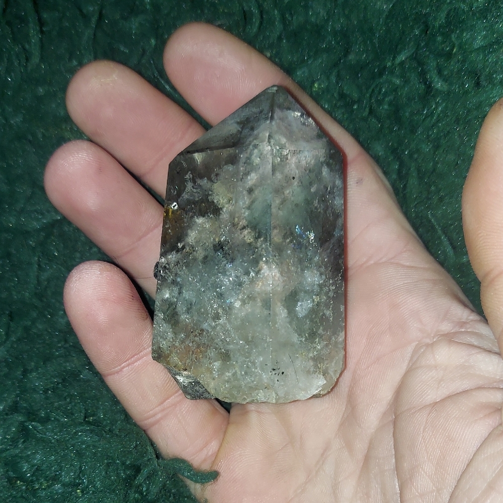 Insane Galaxy Inside A Crystal. Massive Beautiful Garden Quartz Point